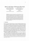 Research paper thumbnail of Back to the Future: Dimensions Revisited