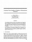 Research paper thumbnail of Constant-Time Loading of Shallow 1-Dimensional Networks