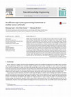 Research paper thumbnail of An efficient top-k query processing framework in mobile sensor networks