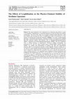 Research paper thumbnail of The effects of lyophilization on the physico-chemical stability of sirolimus liposomes