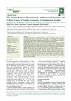 Research paper thumbnail of The Relation Between Thermodynamic and Structural Properties and Cellular Uptake of Peptides Containing Tryptophan and Arginine