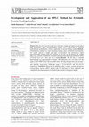 Research paper thumbnail of Development and application of an HPLC method for erlotinib protein binding studies