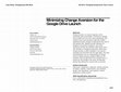 Research paper thumbnail of Minimizing Change Aversion for the Google Drive Launch