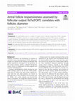 Research paper thumbnail of Antral follicle responsiveness assessed by follicular output RaTe(FORT) correlates with follicles diameter