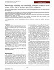 Research paper thumbnail of Randomized controlled trial comparing embryonic quality in rFSH versus hMG in IVF protocol with GnRH Antagonist