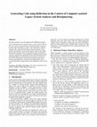 Research paper thumbnail of Generating Code using Reflection in the Context of Computer-assisted Legacy System Analyses and Reengineering