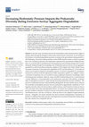 Research paper thumbnail of Increasing Hydrostatic Pressure Impacts the Prokaryotic Diversity during Emiliania huxleyi Aggregates Degradation