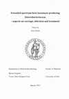 Research paper thumbnail of Extended spectrum beta-lactamase producing Enterobacteriaceae. Aspects on carriage, infection and treatment