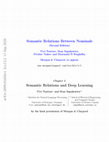 Research paper thumbnail of Deep Learning for Semantic Relations