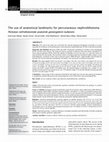 Research paper thumbnail of The use of anatomical landmarks for percutaneous nephrolithotomy