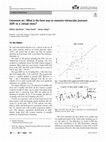 Research paper thumbnail of Comment on: ‘What is the best way to measure intraocular pressure (IOP) in a virtual clinic?’