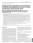 Research paper thumbnail of Peripheral Nerve Stimulation in the Treatment of Chronic Pain Syndromes From Nerve Injury: A Multicenter Observational Study