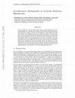 Research paper thumbnail of Uncertainty Estimation in Cancer Survival Prediction