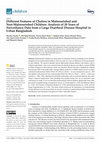 Research paper thumbnail of Different Features of Cholera in Malnourished and Non-Malnourished Children: Analysis of 20 Years of Surveillance Data from a Large Diarrheal Disease Hospital in Urban Bangladesh