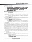 Research paper thumbnail of Comparison of Efficacy of Lateral Branch Pulsed Radiofrequency Denervation and Intraarticular Depot Methylprednisolone Injection for Sacroiliac Joint Pain