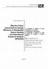 Research paper thumbnail of Effective Policy Instruments for Energy Efficiency in Residential Space Heating-an International Empirical Analysis (EPISODE)