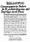 Research paper thumbnail of Conversatorio sobre la redistribución del ingreso en el Perú