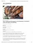 Research paper thumbnail of This 17,500-year-old kangaroo in the Ki...alia_s oldest Aboriginal rock painting