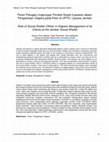 Research paper thumbnail of Role of Social Shelter Officer in Diapers Management of its Clients at the Jember Social Shelter