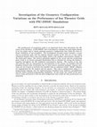 Research paper thumbnail of Investigation of the Geometry Configuration Variations on the Performance of Ion Thruster Grids with PIC-DSMC Simulations