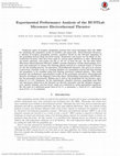 Research paper thumbnail of Experimental Performance Analysis of the BUSTLab Microwave Electrothermal Thruster