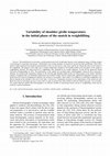 Research paper thumbnail of Variability of shoulder girdle temperature in the initial phase of the snatch in weightlifting