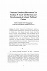 Research paper thumbnail of "National Outlook Movement" in Turkey: A Study on the Rise and Development of Islamic Political Parties