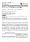 Research paper thumbnail of Knowledge, Attitude and Practice of Nursing Ethics and Law among Nurses at Federal Medical Centre, Bida