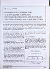 Research paper thumbnail of Contributions of marketing and management approach on communication with applications in the field of image and public relations