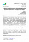 Research paper thumbnail of The Effect of Montessori and Traditional Methods of Education on Emotional Intelligence of Children