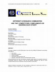 Research paper thumbnail of Different IS Research Communities: Are They Competitors, Complements, or Ignoring Each Other?