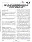 Research paper thumbnail of Closure to “Water Quality–Based Environmental Flow under Plausible Temperature and Pollution Scenarios” by Shushobhit Chaudhary, C. T. Dhanya, Arun Kumar, and Rehana Shaik