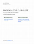 Research paper thumbnail of LOGICAL-LEGAL PLURALISM