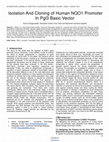 Research paper thumbnail of www.ijstr.org Isolation And Cloning of Human NQO1 Promoter In Pgl3 Basic Vector