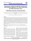 Research paper thumbnail of Monochromic radiation through light-emitting diode (LED) positively augments in vitro shoot regeneration in Orchid (Dendrobium sonia)