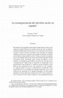 Research paper thumbnail of La recategorización del adverbio medio en español The recategorization of the adverb medio in Spanish