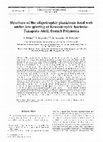 Research paper thumbnail of Structure of the oligotrophic planktonic food web under low grazing of heterotrophic bacteria:Takapoto Atoll, French Polynesia