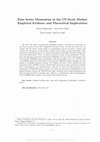 Research paper thumbnail of Time Series Momentum in the US Stock Market: Empirical Evidence and Theoretical Implications