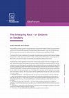 Research paper thumbnail of The Integrity Pact -or Citizens in Tenders