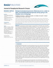 Research paper thumbnail of Biological and physical processes influencing sea ice, under-ice algae, and dimethylsulfoniopropionate during spring in the Canadian Arctic Archipelago