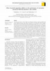 Research paper thumbnail of Effect of growth supporting additives on the performance of Auricularia auricula on Mansonia altissima A. chev sawdust