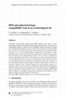 Research paper thumbnail of BIM and cultural heritage: compatibility tests in an archaeological site