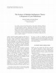 Research paper thumbnail of The science of multiple intelligences theory: A response to Lynn Waterhouse