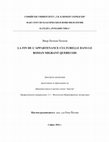 Research paper thumbnail of La fin de l’appartenance culturelle dans le roman migrant québécois