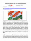 Research paper thumbnail of Congress Party's Hegemonic Power is Fast Diminishing in Indian Politics