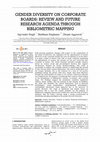 Research paper thumbnail of Gender diversity on corporate boards: Review and future research agenda through bibliometric mapping