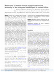 Research paper thumbnail of Remnants of native forests support carnivore diversity in the vineyard landscapes of central Chile