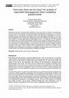 Research paper thumbnail of How many items are too many? An analysis of respondent disengagement when completing questionnaires