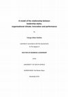 Research paper thumbnail of A model of the relationship between leadership styles, organisational climate, innovation and performance