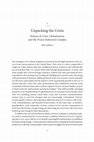 Research paper thumbnail of Unpacking The Crisis: Women Of Color, Globalization, And The Prison-Industrial Complex